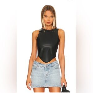 Miaou Black Crop Top